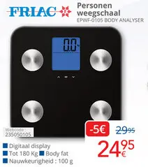Aanbieding: FRIAC Personen weegschaal BODY ANALYSER