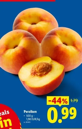 Promotie: Perziken