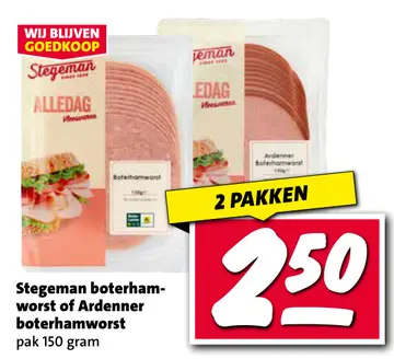 Aanbieding: Stegeman boterhamworst of Ardenner boterhamworst