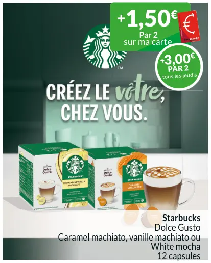 Offre: Starbucks Dolce Gusto Caramel machiato