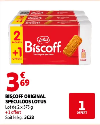 Offre: Biscoff original spéculoos