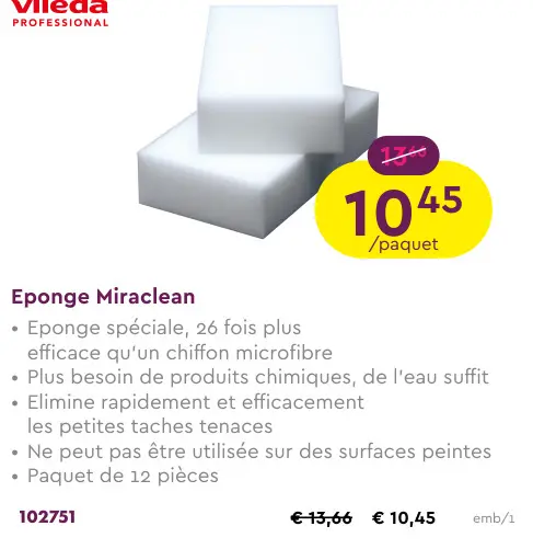 Offre: Eponge Miraclean