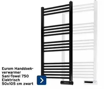 Aanbieding: Eurom Handdoekverwarmer Sani-Towel 750 Elektr