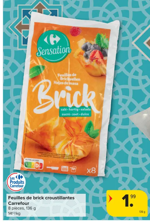 Offre: Feuilles de brick croustillantes