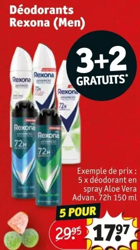 Offre: Déodorants