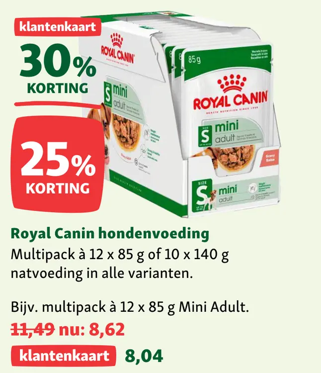 Aanbieding: Royal Canin hondenvoeding