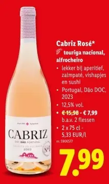 Promotie: Cabriz Rosé