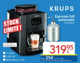 Offre: Espresso full automatic