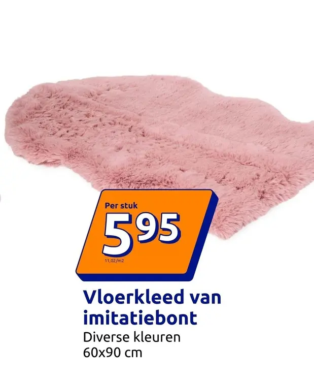 Aanbieding: Vloerkleed van imitatiebont