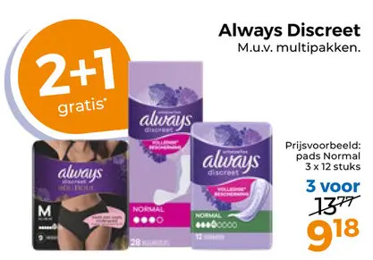 Aanbieding: Always Discreet