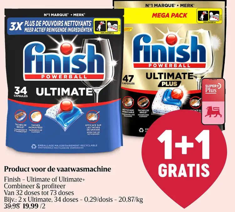 Promotie: Product voor de vaatwasmachine