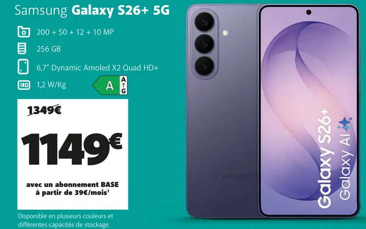 Offre: Galaxy S26+ 5G