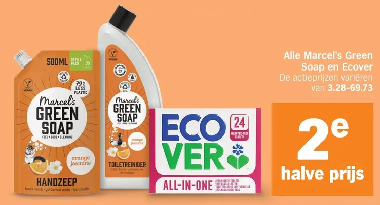 Aanbieding: Alle Marcel's Green Soap en Ecover