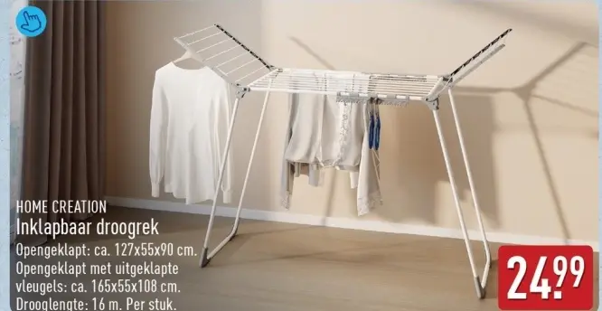 Aanbieding: Inklapbaar droogrek