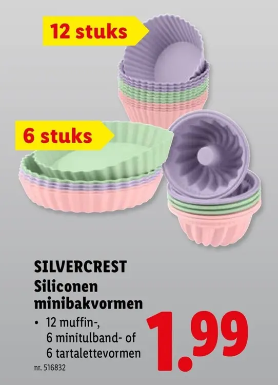 Promotie: Siliconen minibakvormen