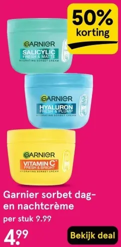 Aanbieding: Sorbet dag- en nachtcrème