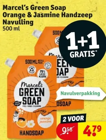 Aanbieding: Orange & Jasmine Handzeep Navulling