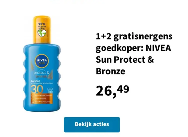 Promotie: Sun Protect & Bronze
