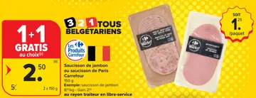 Offre: Saucisson de jambon ou saucisson de Paris