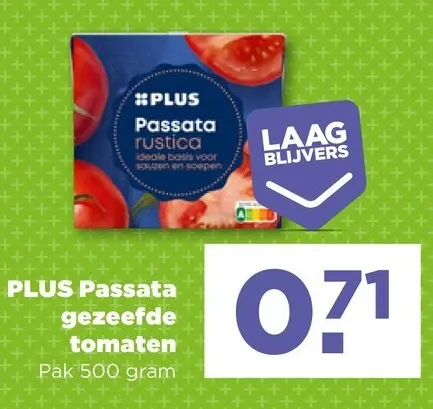 Aanbieding: PLUS Passata gezeefde tomaten