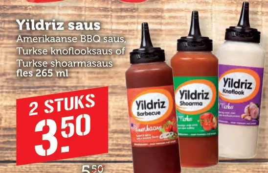 Aanbieding: Yildriz saus