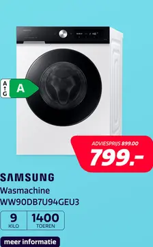 Aanbieding: Samsung WW90DB7U94GEU3