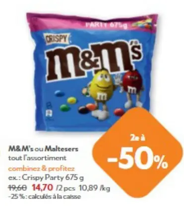 Offre: M&M's ou Maltesers
