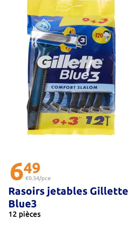 Offre: Rasoirs jetables Blue3