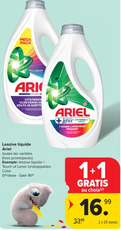 Offre: Lessive liquide Ariel