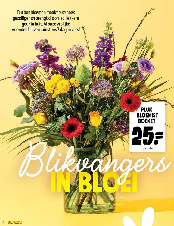 Promotie: Pluk bloemist boeket