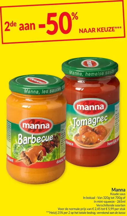 Promotie: Koude saus