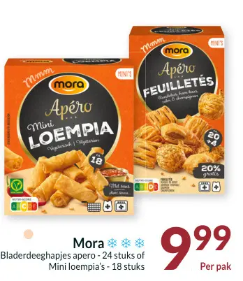 Promotie: Bladerdeeghapjes apero of Mini loempia's