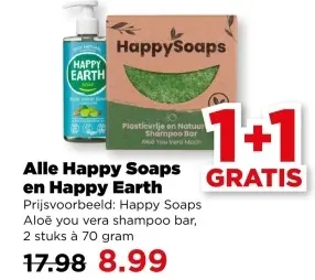 Aanbieding: Alle Happy Soaps en Happy Earth