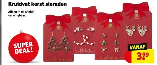 Aanbieding: Kruidvat kerst sieraden