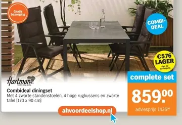 Aanbieding: Combideal diningset