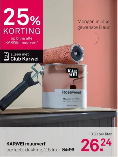 Aanbieding: muurverf