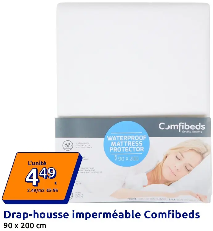 Offre: Comfibeds Drap-housse imperméable