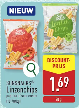 Promotie: Chips de lentilles