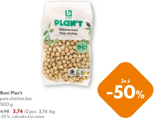Offre: Pois chiches bio