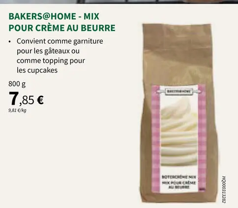 Offre: Mix pour crème au beurre