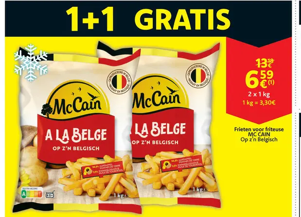 Aanbieding: Frieten voor friteuse A LA BELGE
