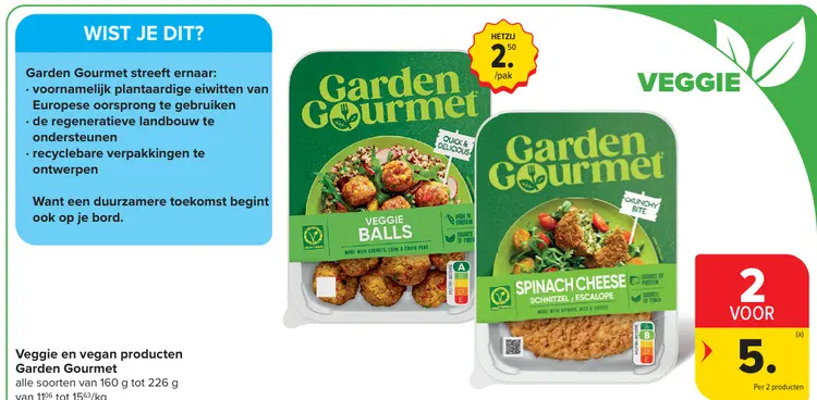 Promotie: Veggie en vegan producten