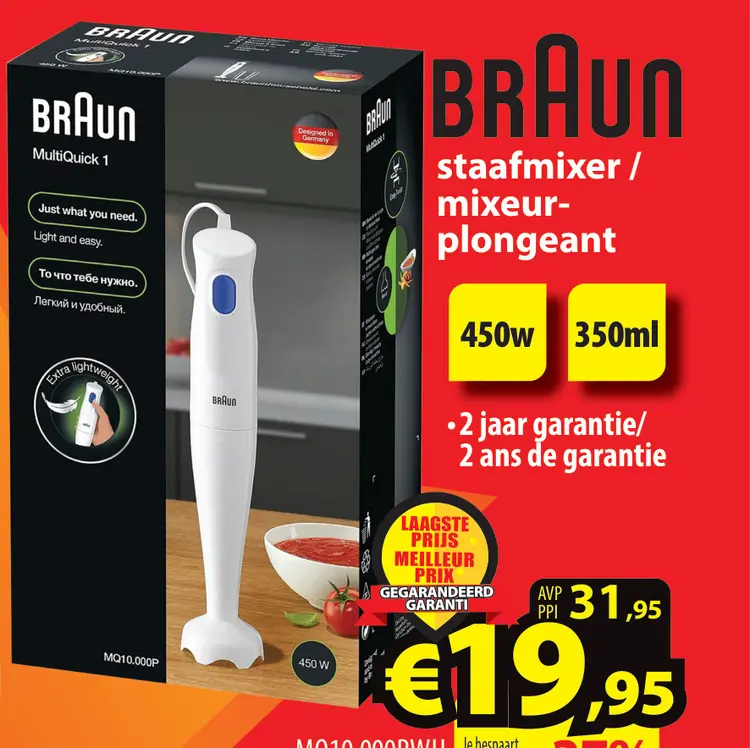 Offre: MultiQuick 1 staafmixer / mixeur-plongeant