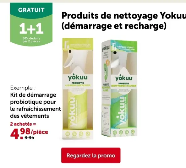 Offre: Produits de nettoyage Yokuu