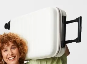 Aanbieding: Koffer beige