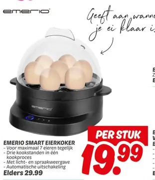 Aanbieding: EMERIO SMART EIERKOKER