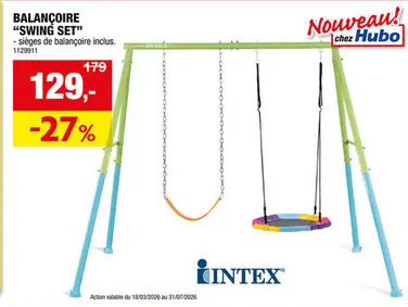 Offre: Intex portique balançoire