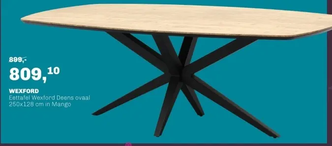Aanbieding: Eettafel Wexford Deens ovaal