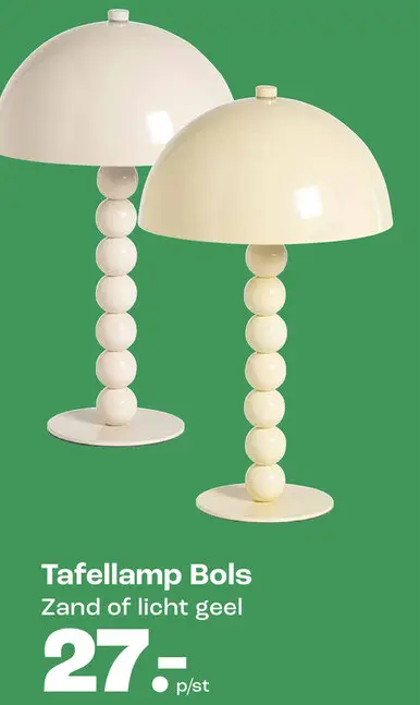Aanbieding: Tafellamp Bols