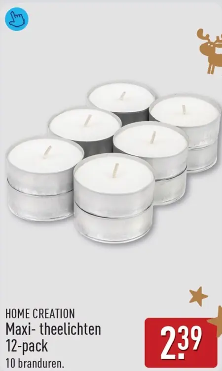 Aanbieding: Maxi- theelichten